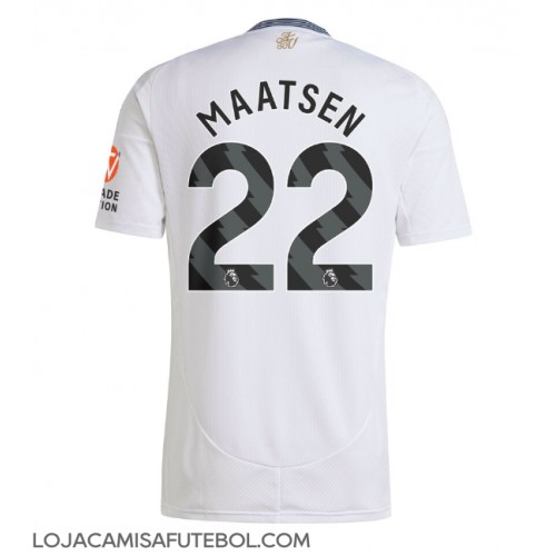 Camisa de Futebol Aston Villa Ian Maatsen #22 Equipamento Secundário 2024-25 Manga Curta